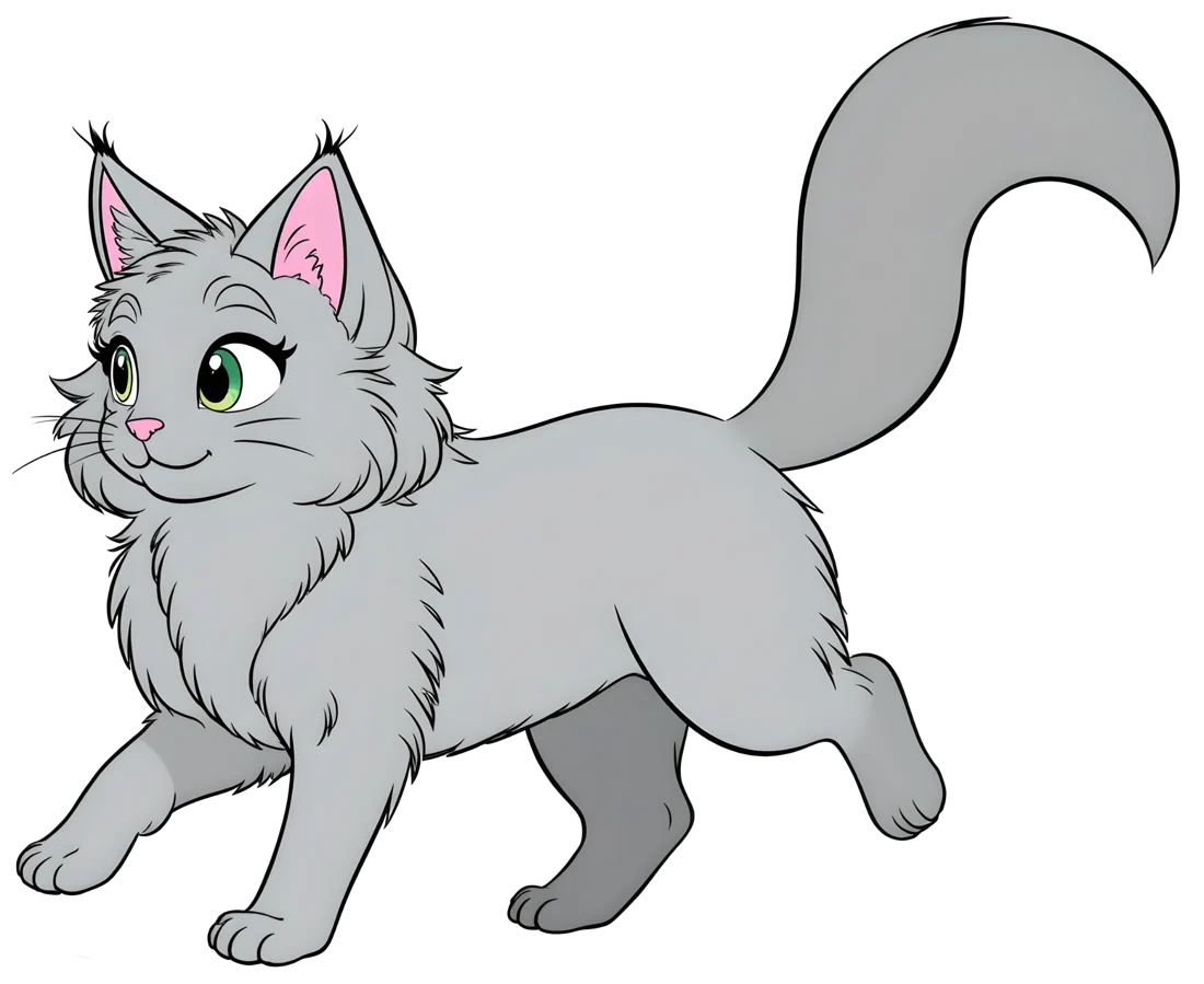 Purrfect Kitty running toward a new game